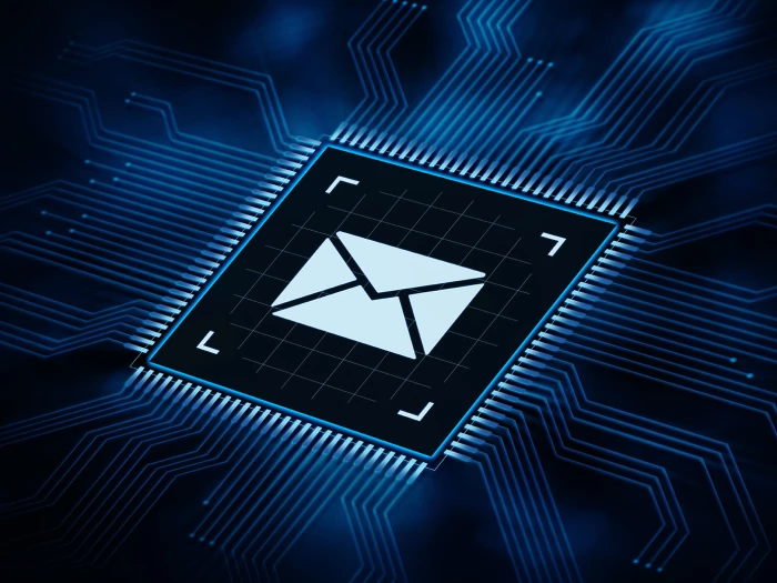 Email in micro chip