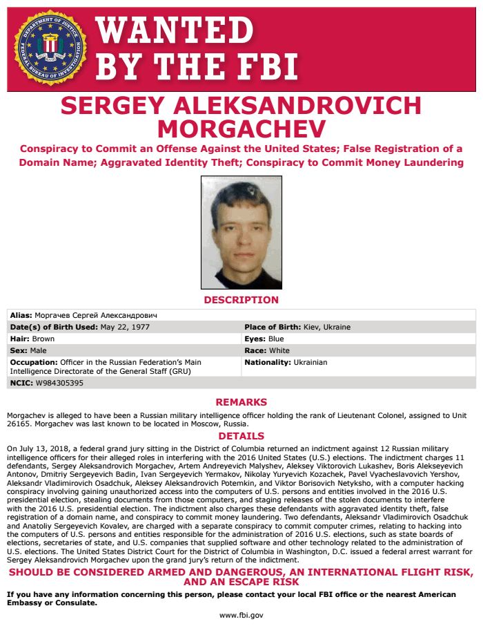 Wanted by the FBI poster